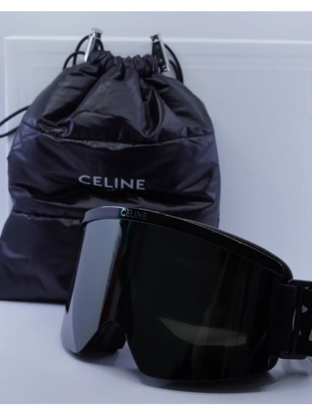 Celine CL40302U SKI MASK 01C Shield Sunglasses / Ski Mask - Black / Grey